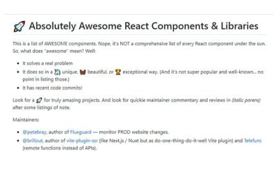 Componentes y bibliotecas de React