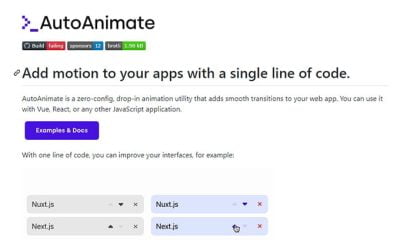 AutoAnimate, añade movimiento a tus apps